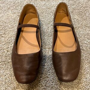 Madewell Brown Leather Flats